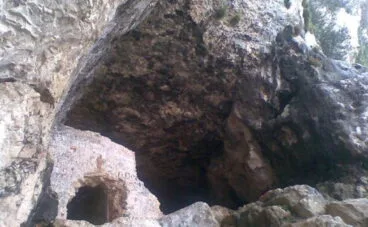 Vista de la Cova de l’Aigua de Dénia