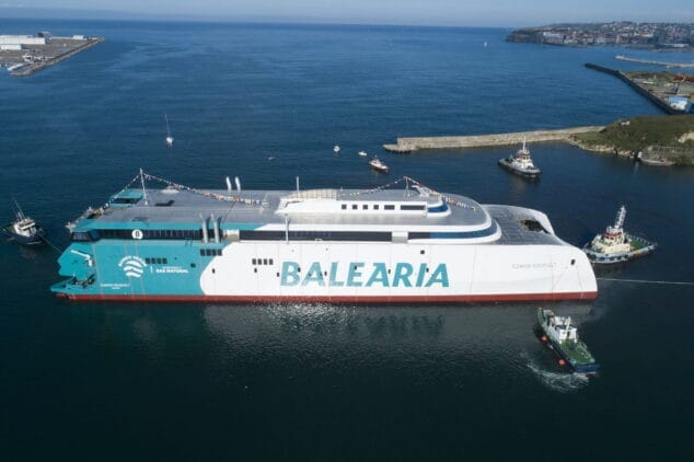 Imagen: El nuevo Fast Ferry de Baleària