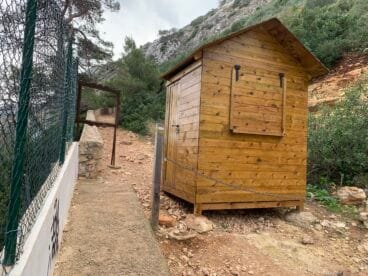 Punto de inicio de la ruta a la Cova Tallada