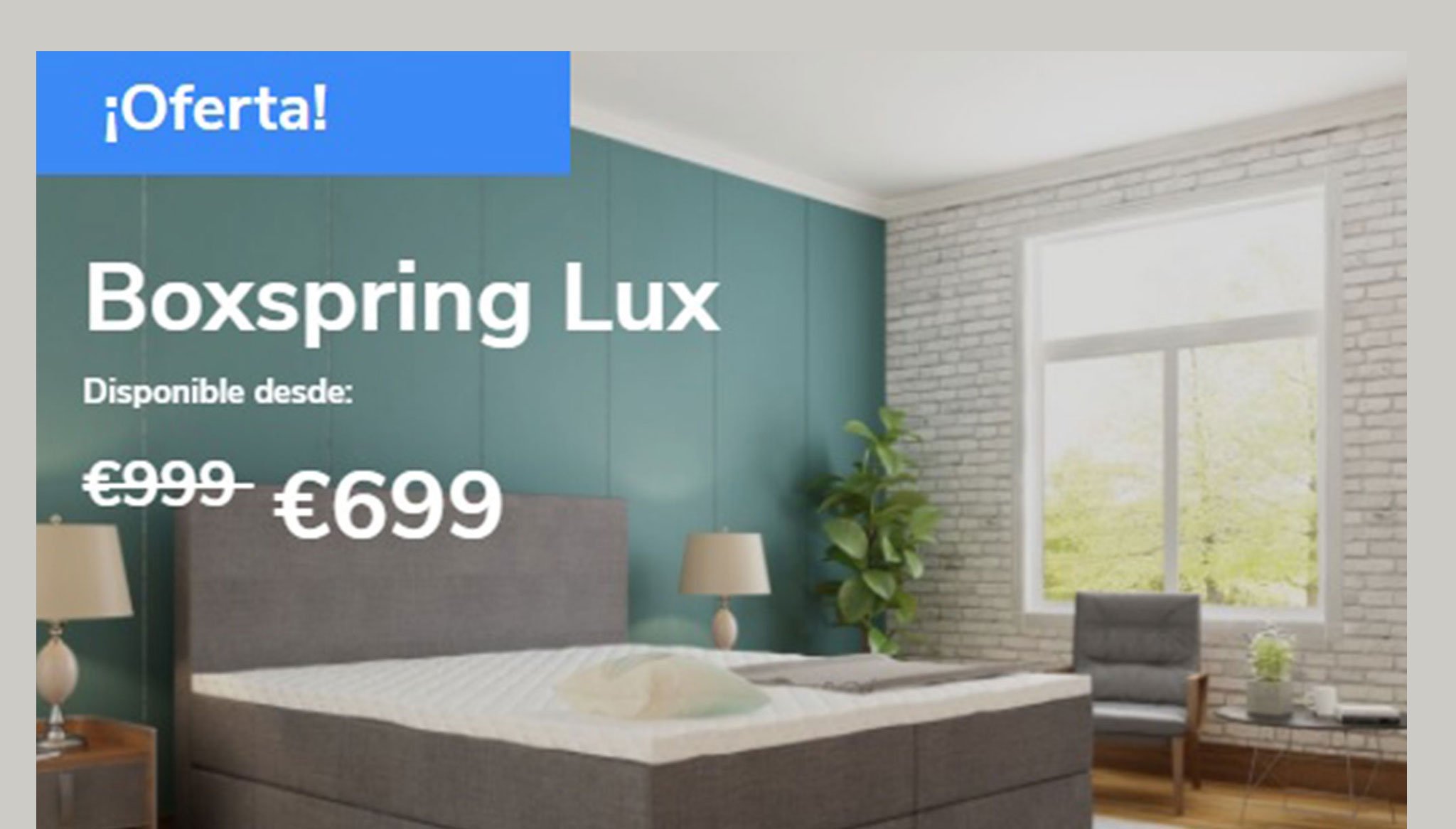 Oferta Boxspring Lux en Amazing Deals Costa Blanca