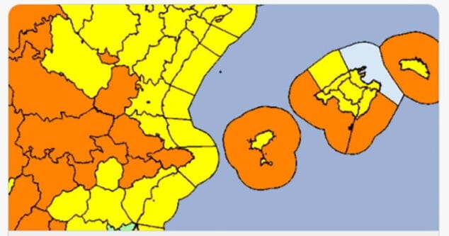 Imagen: Alerta naranja por fuertes vientos