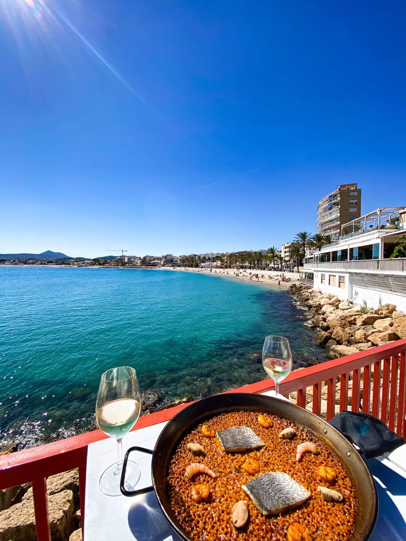 Arroz junto al mar en Jávea - Cala Bandida