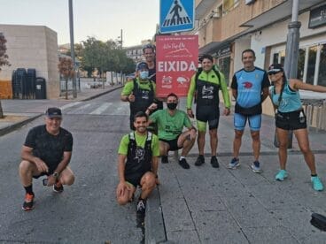 Atletas a la salida del Cross Baix Montgó 2020