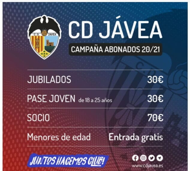 Imagen: Campaña abonados CD Jávea