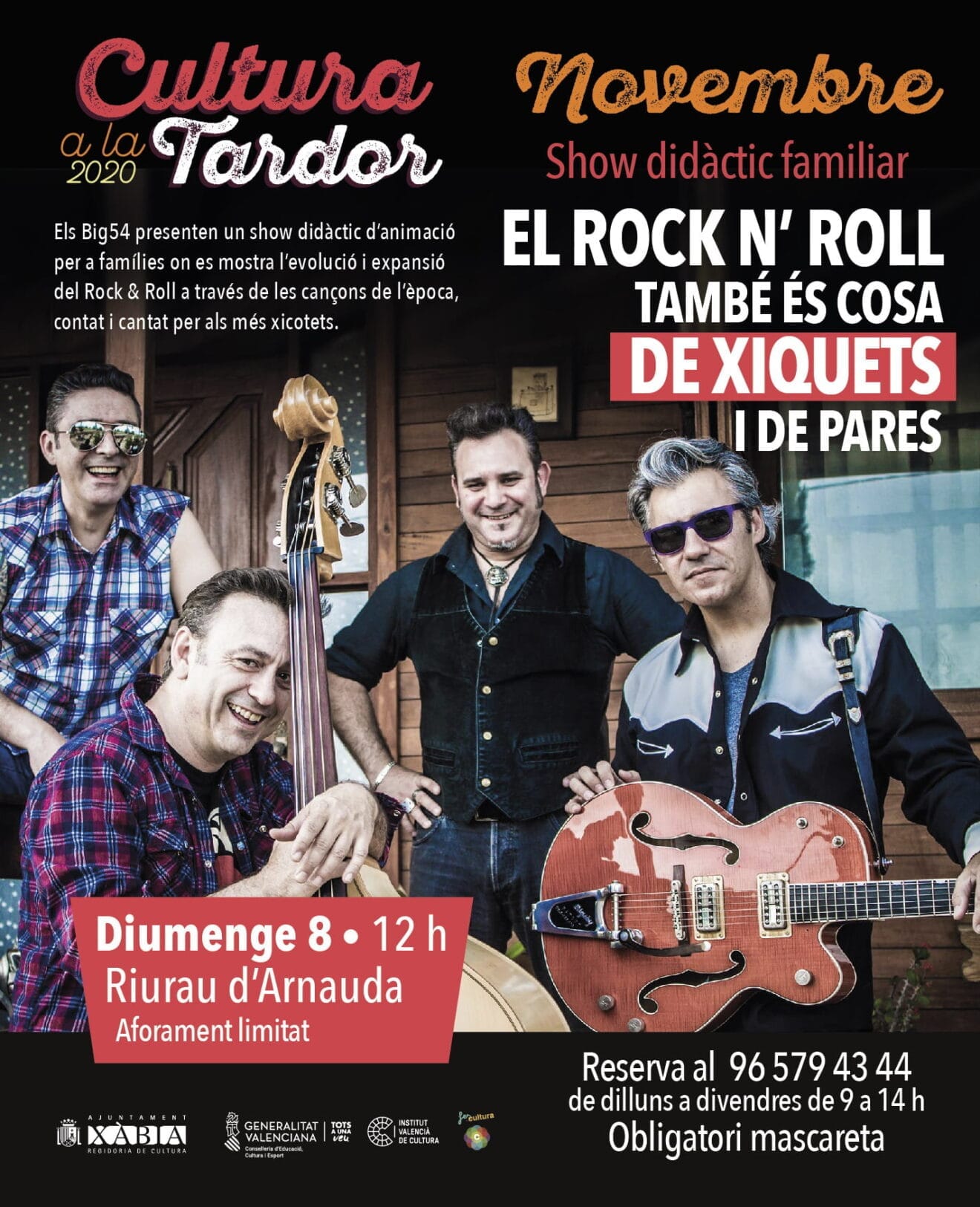 Cartel evento de Rock n' roll familiar
