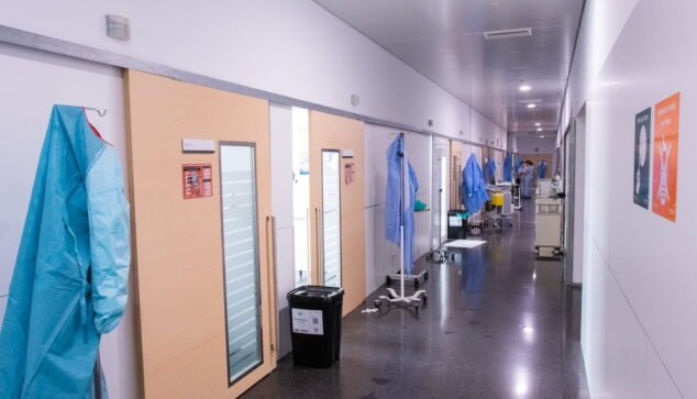 Imagen: Circuito específico de coronavirus en Urgencias del Hospital de Dénia