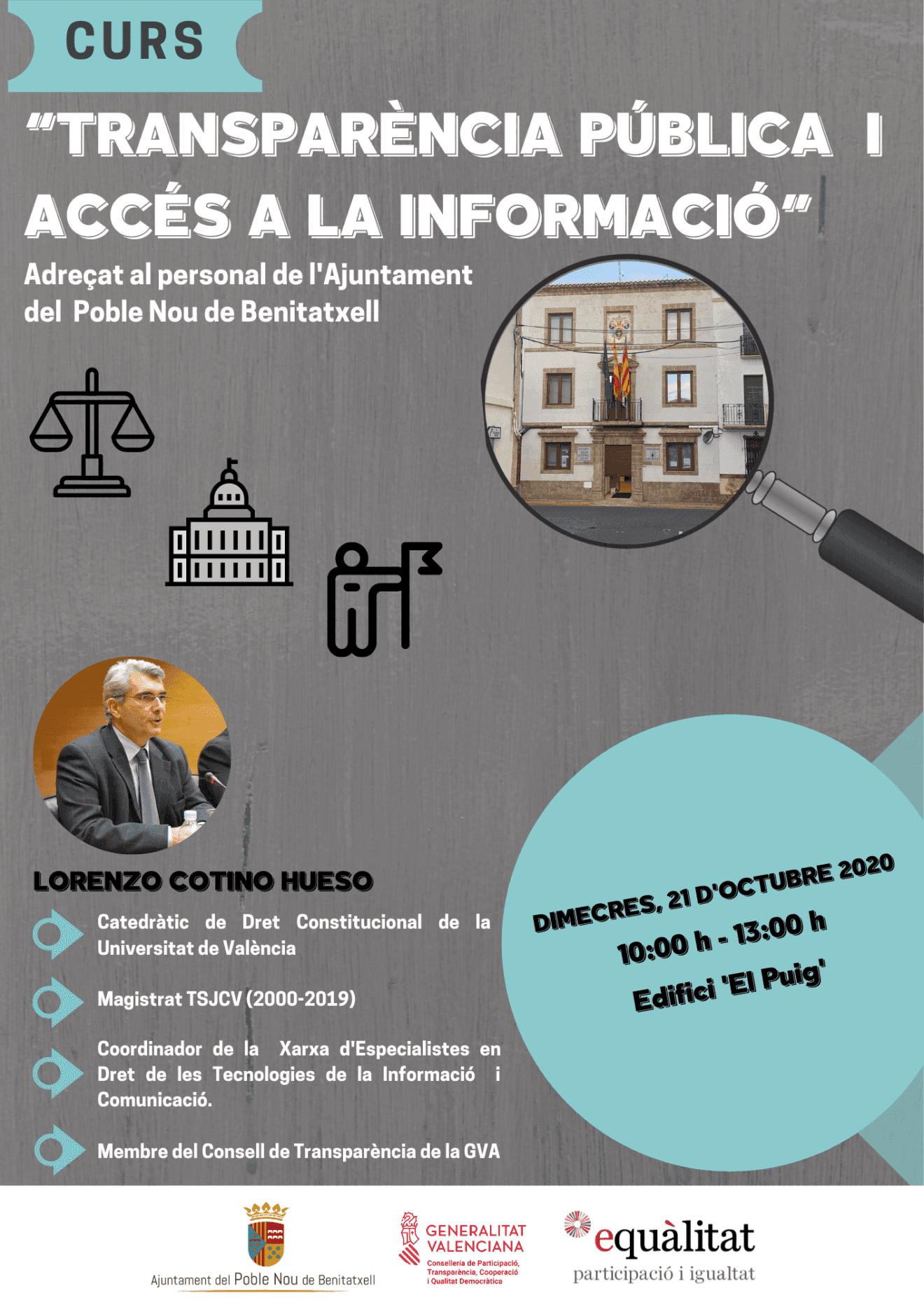 Curso de Transparencia El Poble Nou de Benitatxell