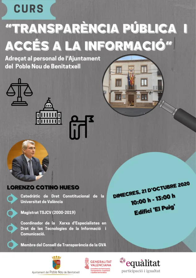 Imagen: Curso de Transparencia El Poble Nou de Benitatxell