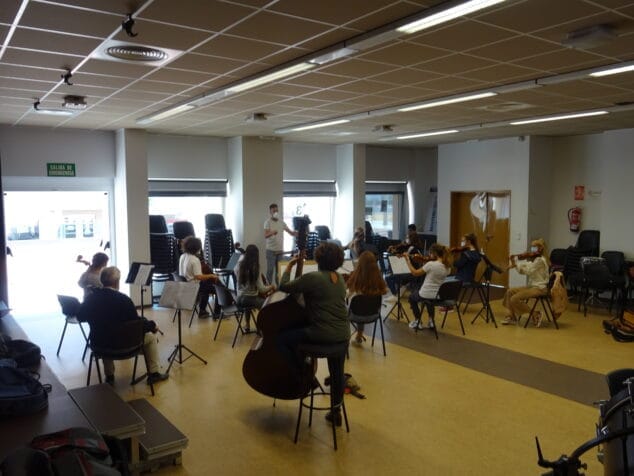 Imagen: Ensayo de la Orquesta