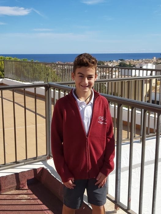 Imagen: Marco García Torres, alumno del colegio Mª Inmaculada