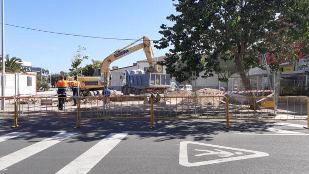 Imagen: Obras de la futura gasolinera