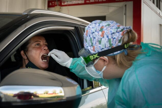 Imagen: Pruebas PCR Hospital de Dénia