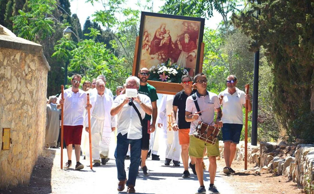 Recorrido de la procesión por La Plana durante las fiestas