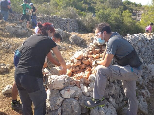 Imagen: Taller de construcción con piedra en seco