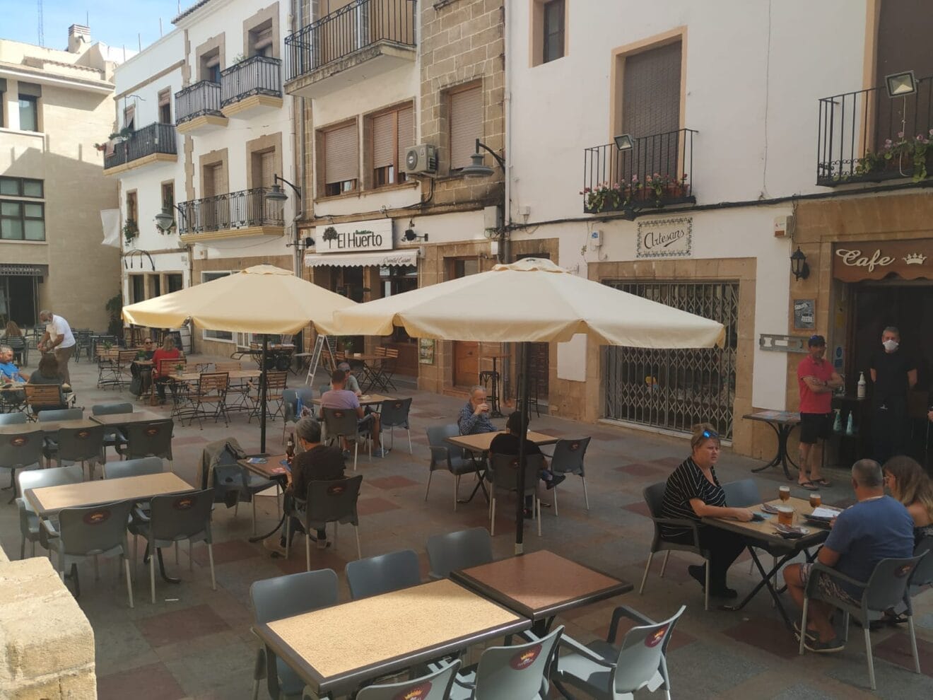 Terrazas de bares y restaurantes de Xàbia Histórica