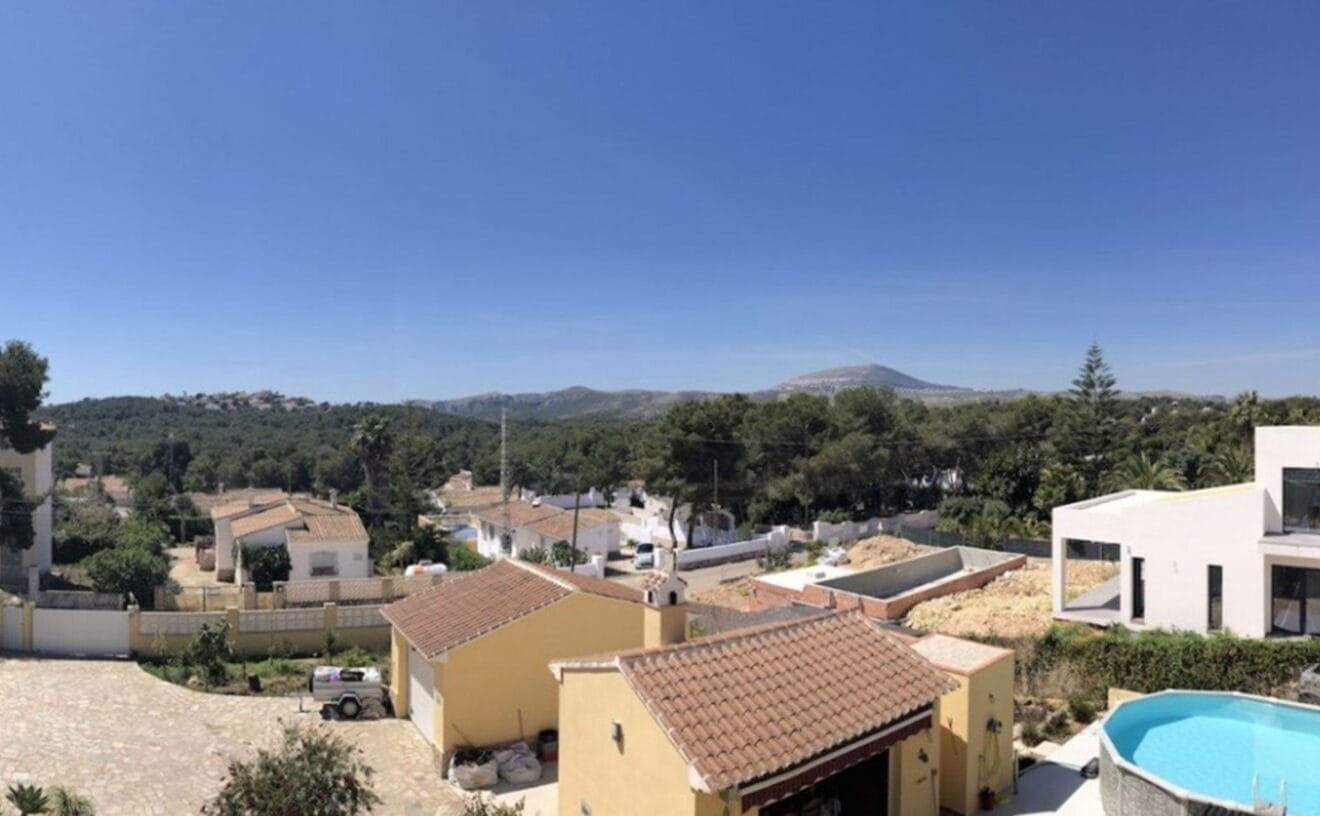 Vistas abiertas desde un chalet en venta en Jávea - Terramar Costa Blanca