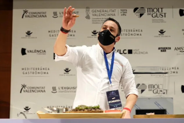 Imagen: Alberto Ferruz en Gastronoma Valencia 2020