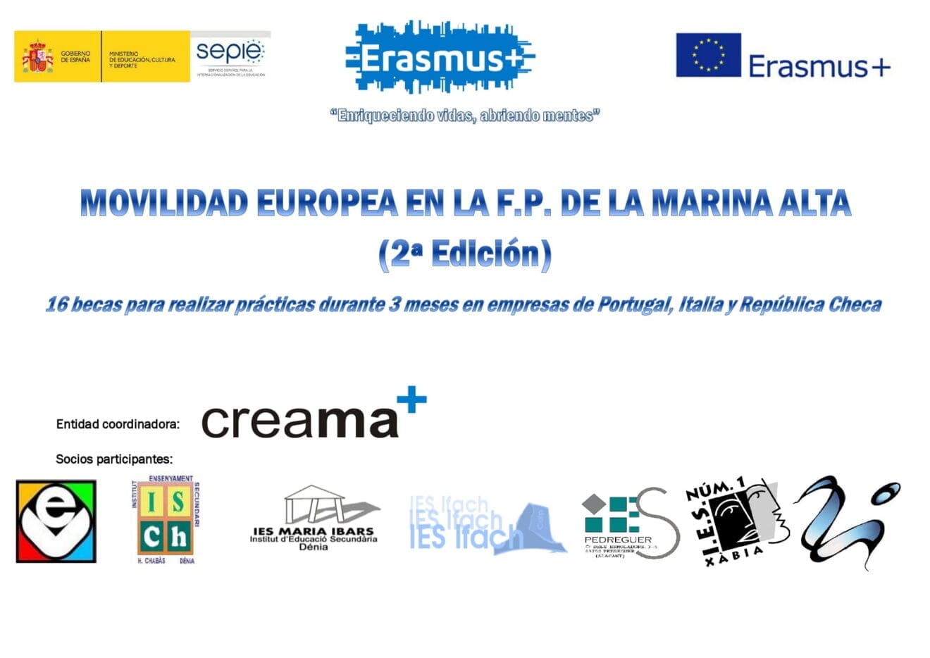 Becas para Erasmus +