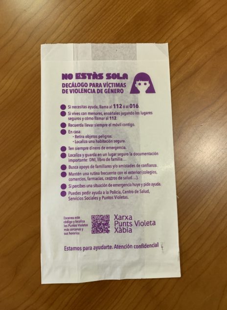 Imagen: Bolsa de papel que se distribuirá en las farmacias