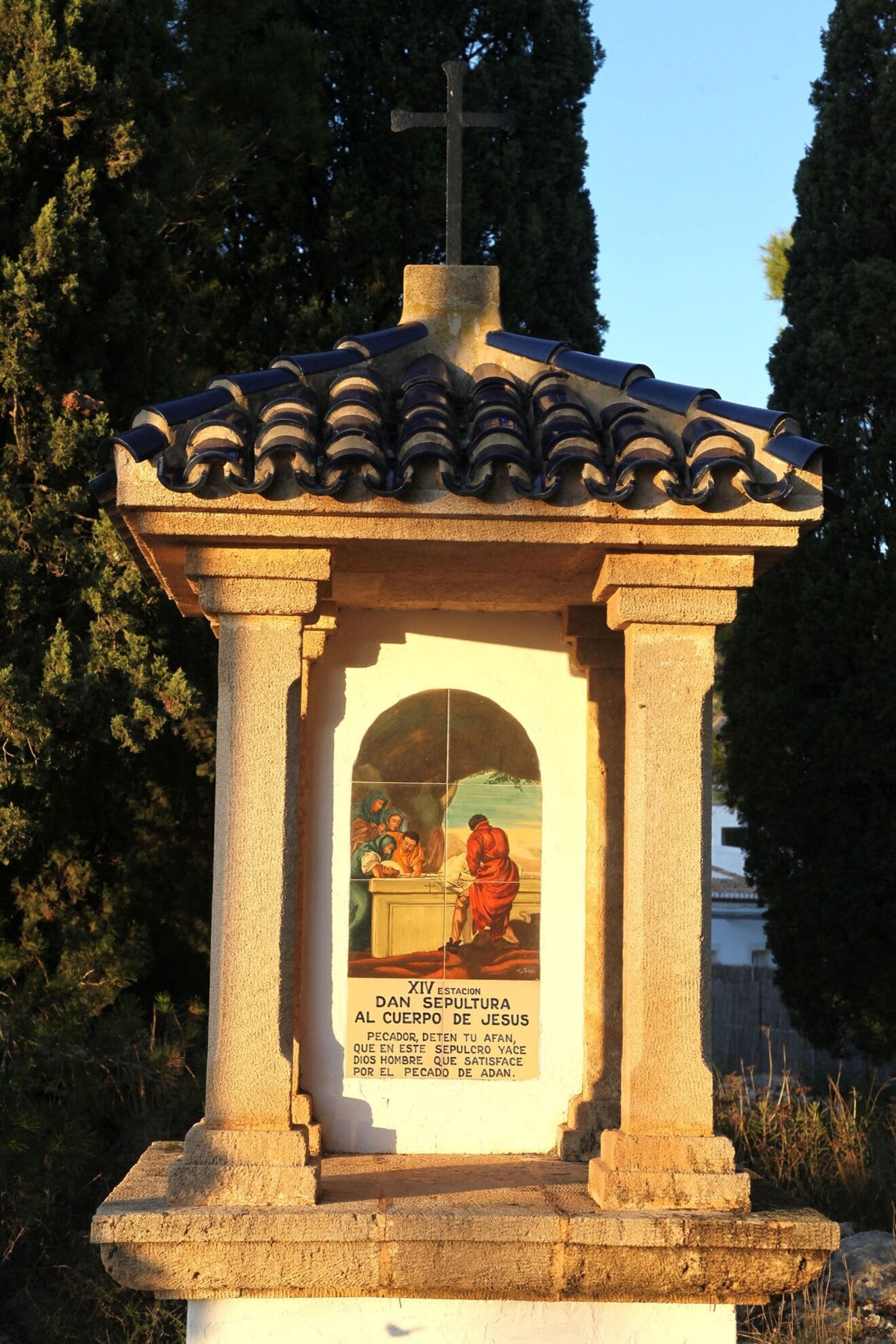 Estación de Via Crucis en la Ermita del Cristo del Calvario de Jávea
