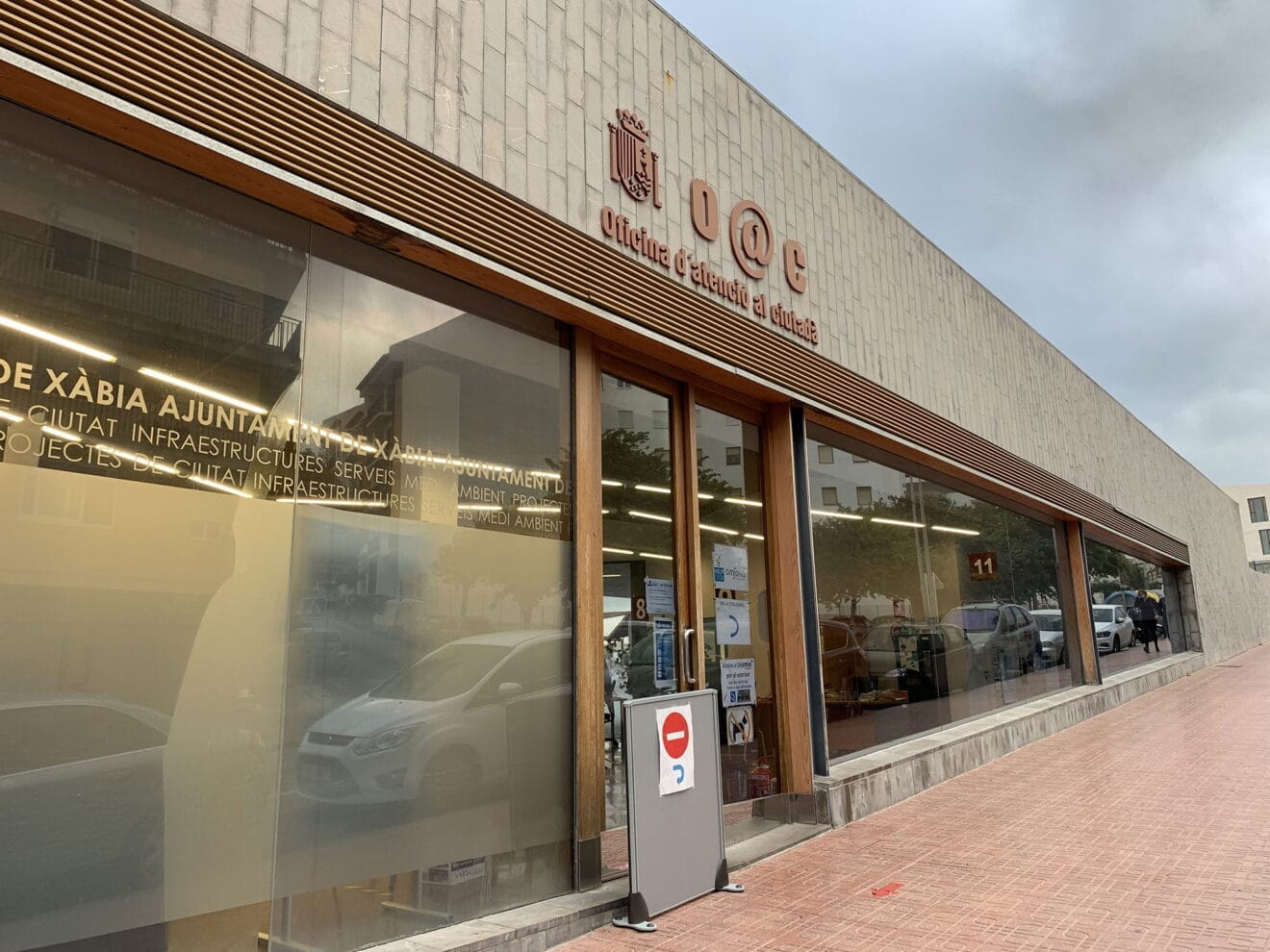 Exterior de la Oficina de Atención al Ciudadano de Jávea