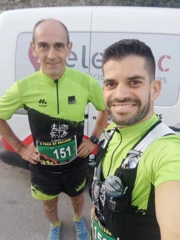 Nasio y Edu en el trail de Vallalta