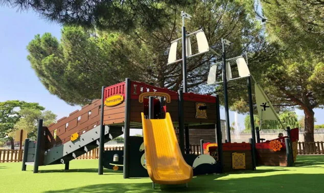Imagen: Recreación de los juegos infantiles del Parque de Thiviers