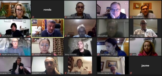 Imagen: Reunión telemática del Consell de Turisme