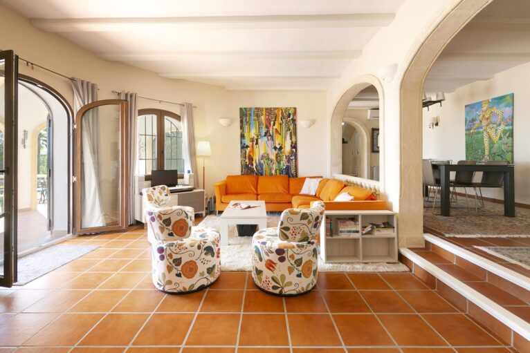 Living room of a holiday home in Jávea - Quality Rent a Villa
