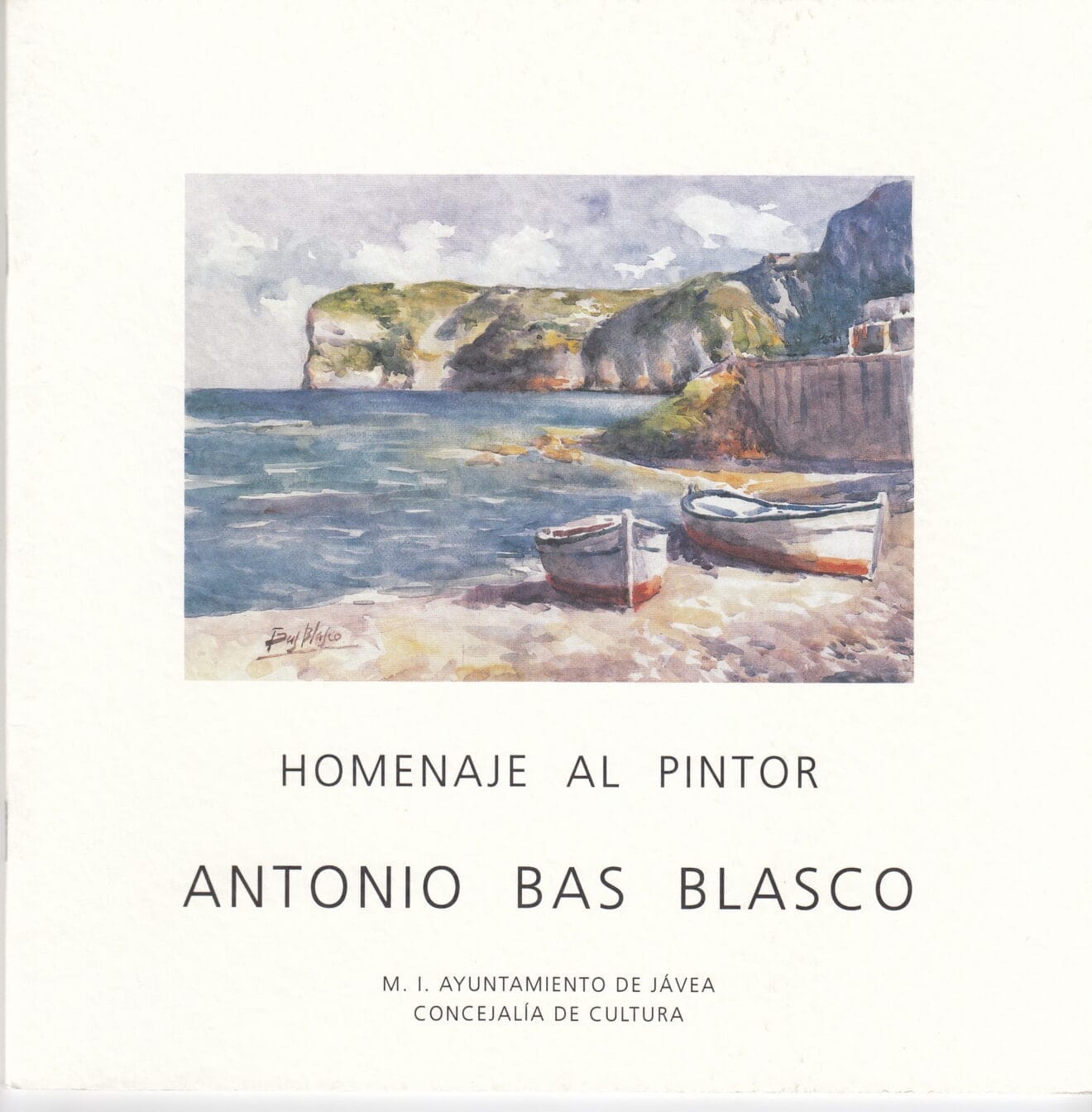 Homenaje al pintor Antonio Bas Blasco en 2002