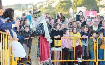 Melchor saluda a su llegada al Puerto de Jávea (2020)