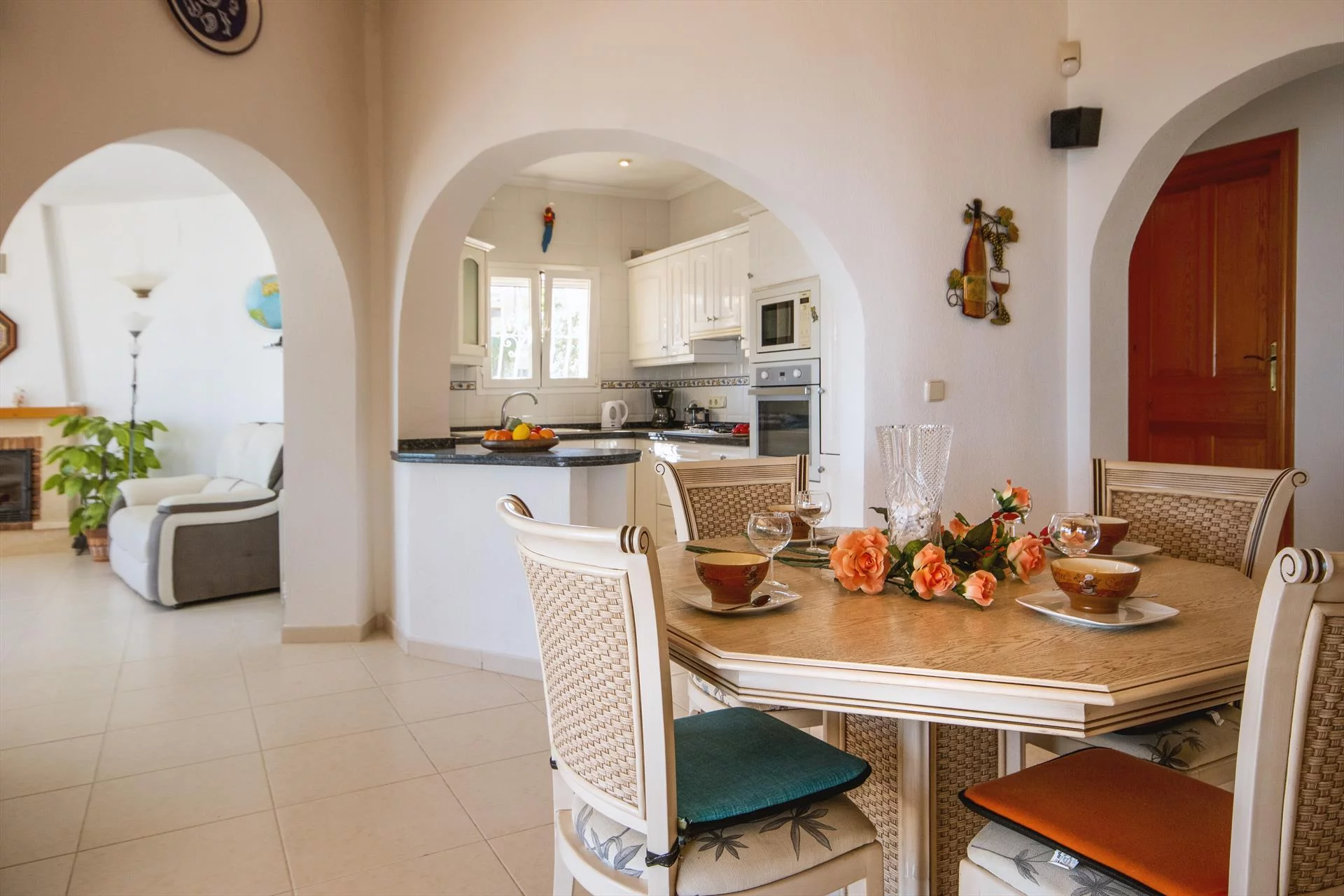 Comedor de una casa de alquiler de vacaciones en Benitachell – Aguila Rent a Villa