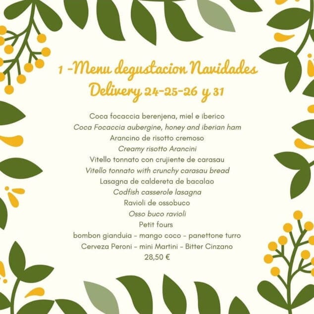 Imagen: Menú 1 de degustación para Navidad - Restaurante Da Giulia