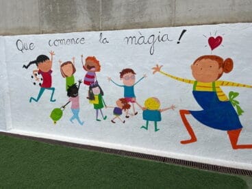 Mural en el CEIP Graüll de Xàbia