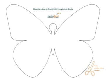 Plantilla Mariposa Marina Salud