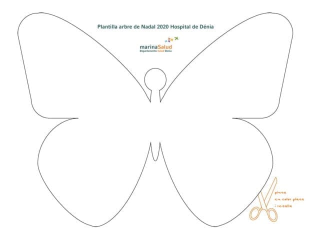 Imagen: Plantilla Mariposa Marina Salud