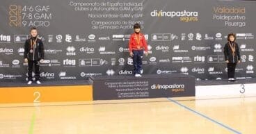 Podio en el Nacional de Gimnasia artística