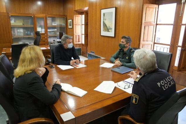 Imagen: Reunión de coordinación de las Fuerzas de Seguridad