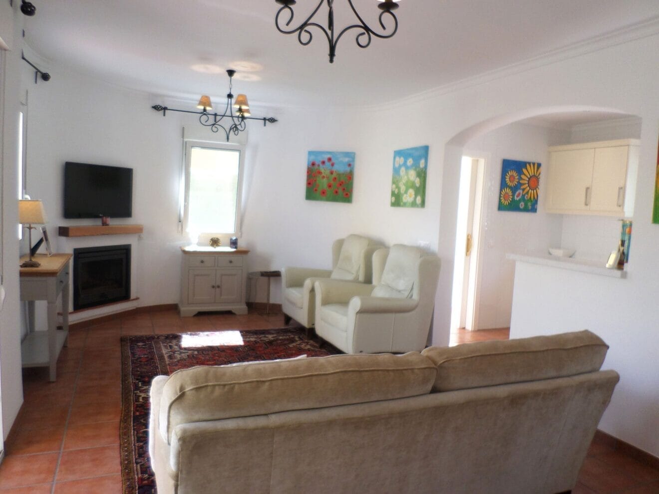 Vista del salón de un bungalow en venta en La Sella - Promociones Denia S.L.
