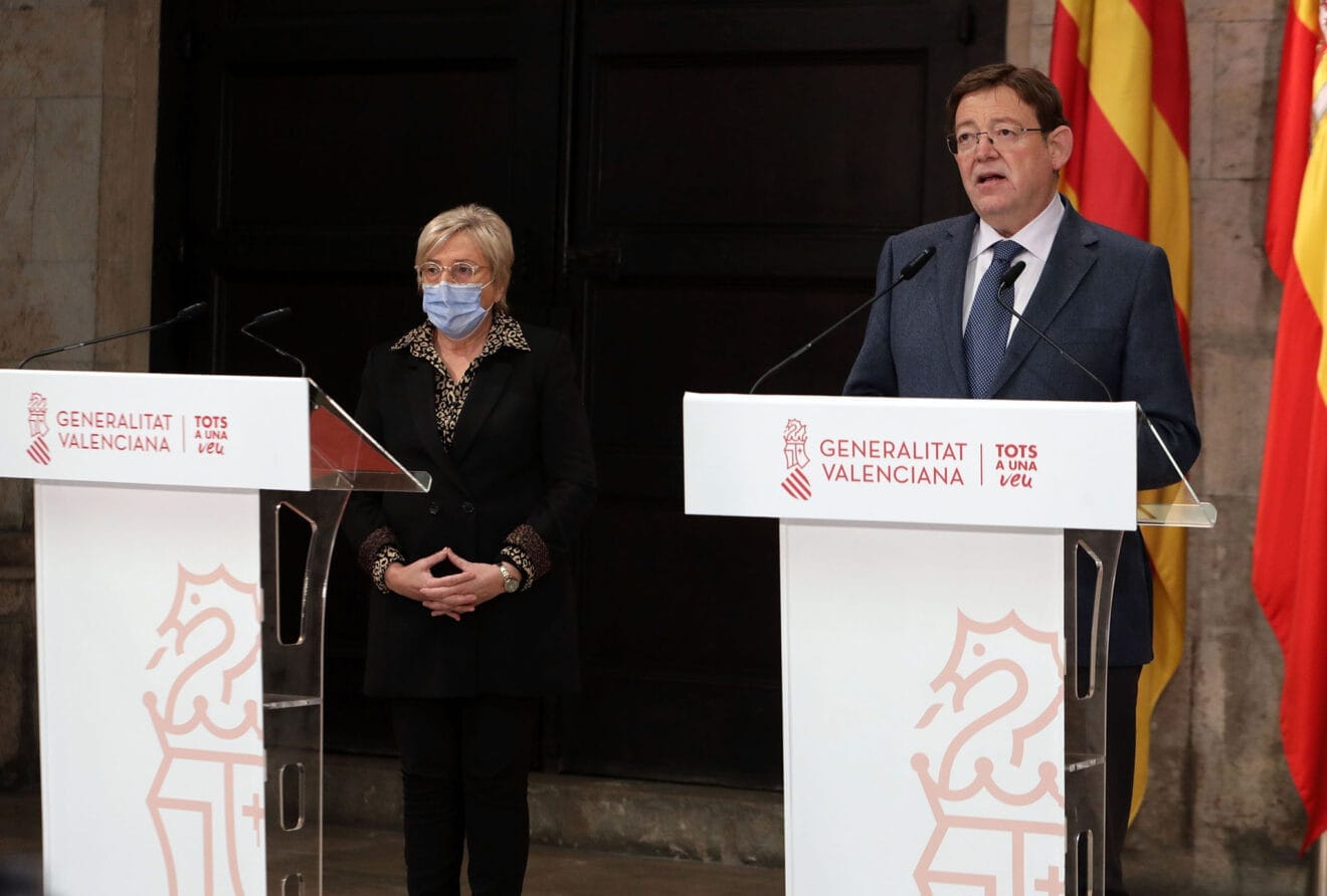 Anuncio de las nuevas medidas de restricción de Ximo Puig y Ana Barceló
