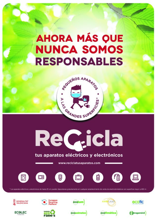 Imagen: Cartel campaña Recicla tus Aparatos