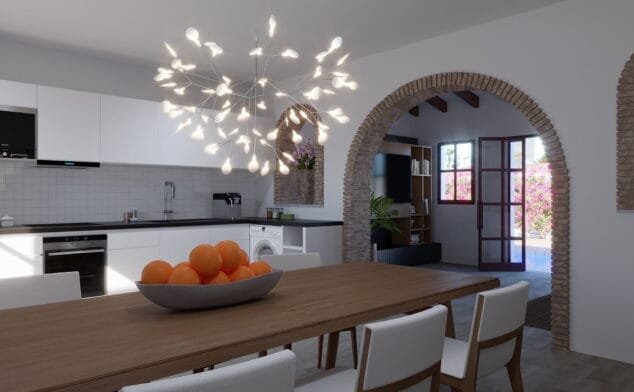 Imagen: Cocina de un chalet en venta en Dénia, en Les Marines - Lucas Graf Projects