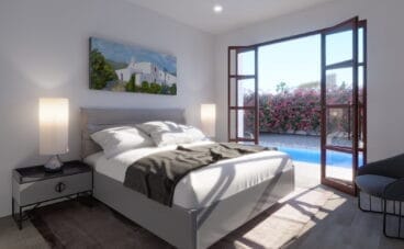 Habitación de un chalet en venta en Dénia, en Les Marines – Lucas Graf Projects