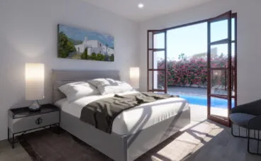 Habitación de un chalet en venta en Dénia, en Les Marines – Lucas Graf Projects