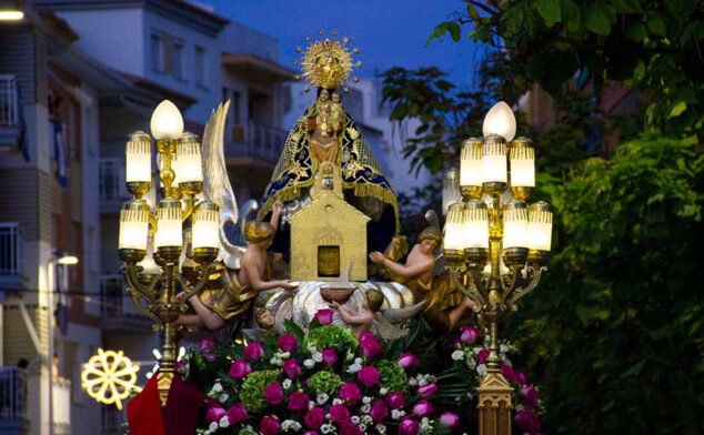 Imagen: Imagen de la procesión de la Mare de Déu de Loreto de Jávea (Año 2019)