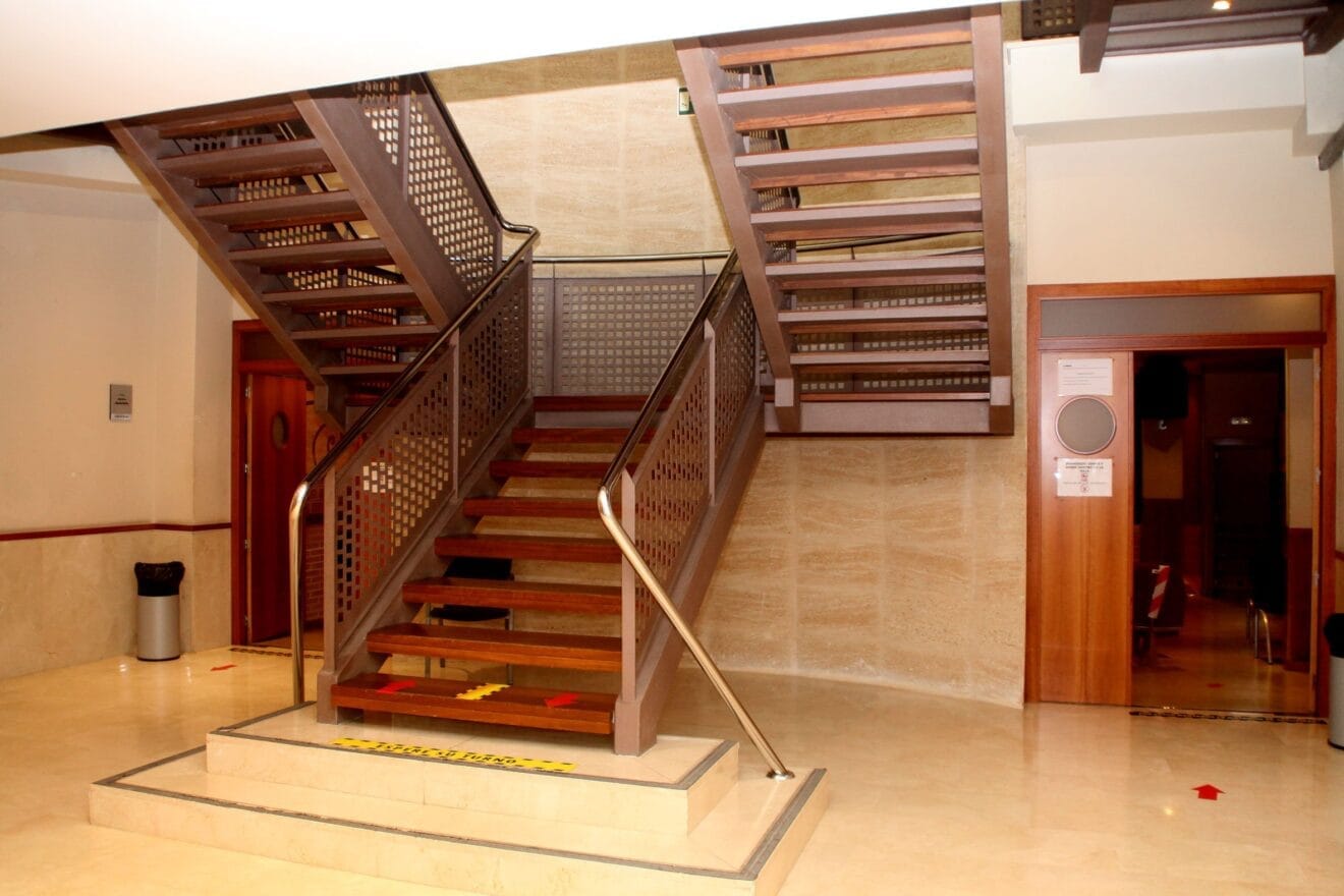Interior de la Casa de Cultura