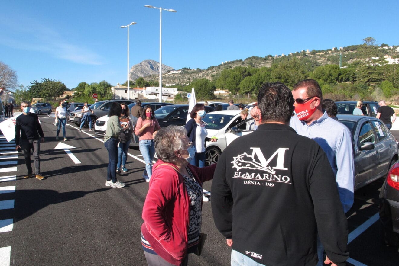 Manifestación de los hosteleros