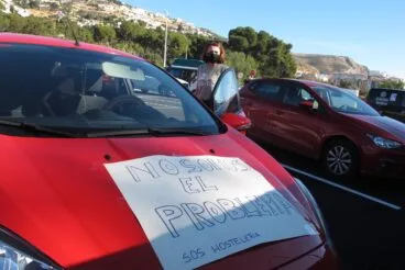 Manifestación de los hosteleros