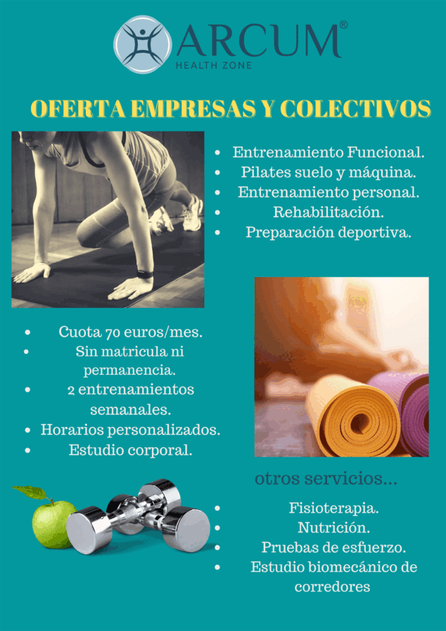 Imagen: Oferta para empresas y colectivos - Arcum Health Zone