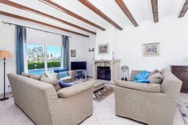 Salón de un chalet de vacaciones para ocho personas en Jávea – Aguila Rent a Villa